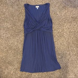 Vneck light weight purple dress The Loft